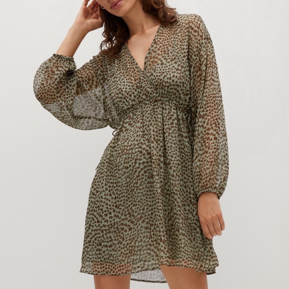 NWT‎ MANGO Animal Print Dress